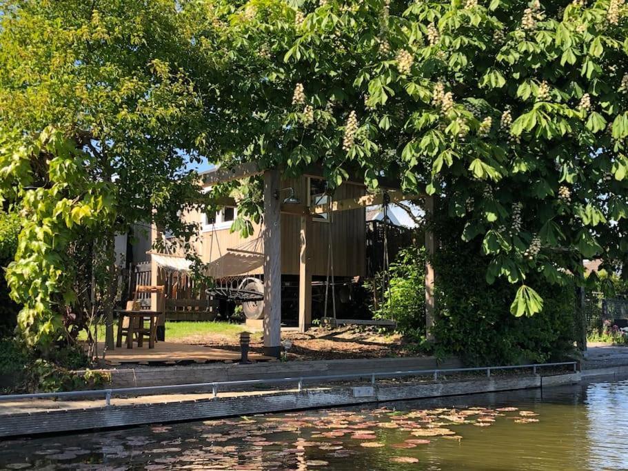 Gezellige Pipo Met Grote Schommel Aan Het Water Villa Medemblik Exterior photo